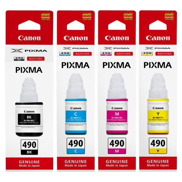 Canon GI-490 Ink Set (4 Colors)